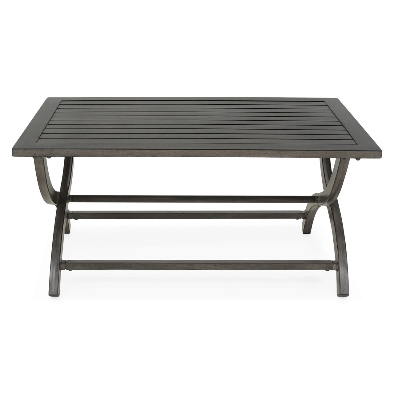 Masuta cafea exterior Bridgeman, 107x71x51 cm, aluminiu, negru - imagine 6